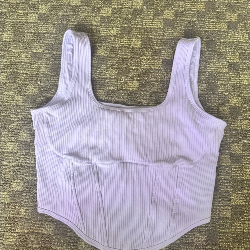 Victoria's Secret Ribbed Lavender Tank Top